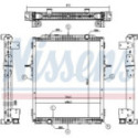 Radiator, engine cooling NISSENS 637878