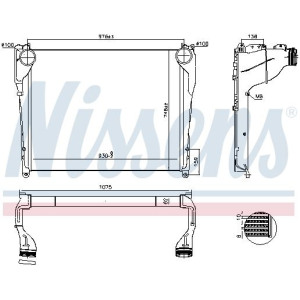 Charge Air Cooler NISSENS 97081
