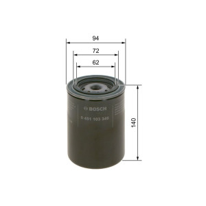&Ouml;ljynsuodatin BOSCH 0 451 103 346