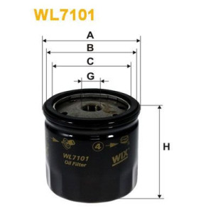Öljynsuodatin WIX FILTERS WL7101
