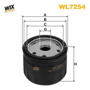 Öljynsuodatin WIX FILTERS WL7254
