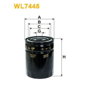 Oil Filter WIX FILTERS WL7445