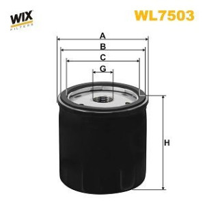Oil Filter WIX FILTERS WL7503