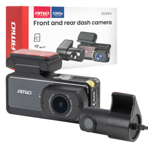 Kaamera-videosalvesti eesmine ja tagumine 1K WLAN 256 GB WIFI Full HD Amio