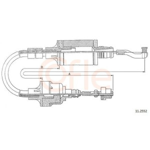 Cable Pull, clutch control COFLE 92.11.2552