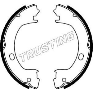 Комплект тормозных колодок, стояночная тормозная система TRUSTING 023.006