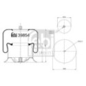 Кожух пневматической рессоры FEBI BILSTEIN 39854