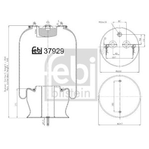 Кожух пневматической рессоры FEBI BILSTEIN 37929