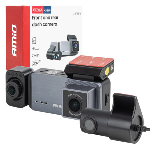AMIO kaamera-videosalvesti eesmine ja tagumine 4K + 1K + 2K WLAN WiFi UHD 512GB