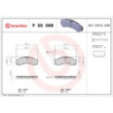 Brake Pad Set, disc brake BREMBO P 56 069