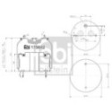 Кожух пневматической рессоры FEBI BILSTEIN 175642