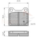 Brake Pad Set, disc brake ALLIED NIPPON ADB0731