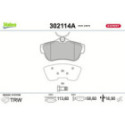 Brake Pad Set, disc brake VALEO 302114A