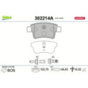 Brake Pad Set, disc brake VALEO 302214A