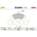 Brake Pad Set, disc brake VALEO 302496A