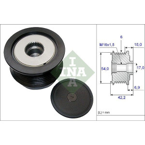 Механизм свободного хода генератора Schaeffler INA 535 0188 10
