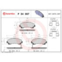Piduriklotsi komplekt,ketaspidur BREMBO P 34 007