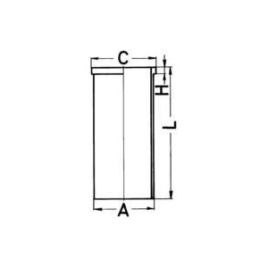 Cylinder Liner KOLBENSCHMIDT 89002190
