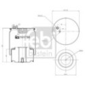 Кожух пневматической рессоры FEBI BILSTEIN 101739