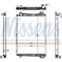 Radiator, engine cooling NISSENS 606321
