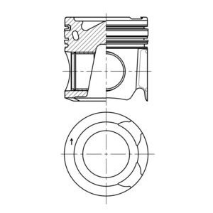 Поршень KOLBENSCHMIDT 41276600