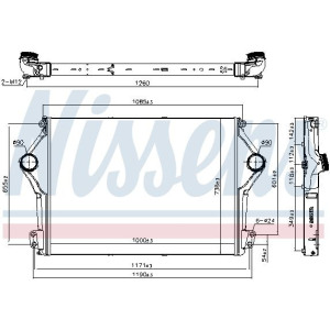Charge Air Cooler NISSENS 961262