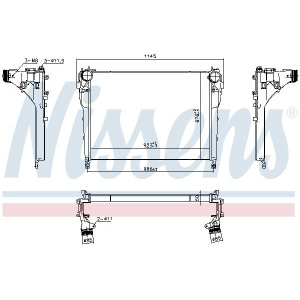 Charge Air Cooler NISSENS 961218