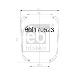 Bellow, air suspension FEBI BILSTEIN 170523