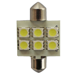 SCT 210148 LED pirn C5W/C10W 12V 6×5050 SMD T11×31 SV8.5
