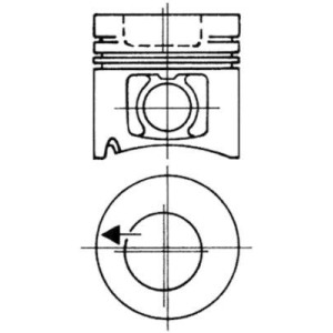 Поршень KOLBENSCHMIDT 93484602