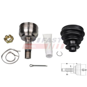 Nivelsarja, vetoakseli FAST FT25087K