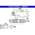 Accessory Kit, parking brake shoes ATE 03.0137-9704.2