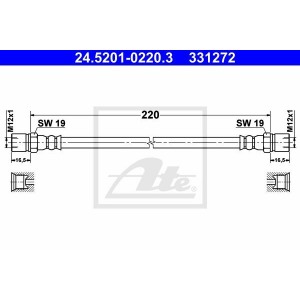 Brake Hose ATE 24.5201-0220.3
