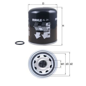 Air Dryer Cartridge, compressed air system MAHLE AL 24