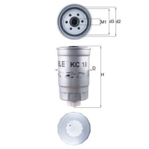 Polttoainesuodatin MAHLE KC 18