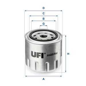 Öljynsuodatin UFI 23.257.00