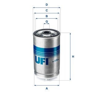 Топливный фильтр UFI 24.378.00