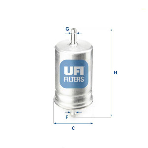 Polttoainesuodatin UFI 31.510.00