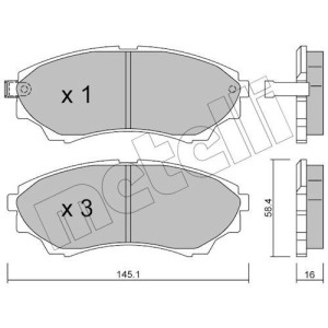 Jarrupala, levyjarru METELLI 22-0610-0
