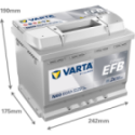 Стартерная аккумуляторная батарея VARTA 560500064K262