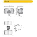WESEM 225-HP5.22386 Противотуманная фара для грузовиков и крупных внедорожников H3 12–24В