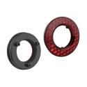 Wesem LA3.23927 decorative ribbed ring red