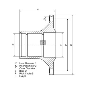 Wheel Hub DT Spare Parts 10.30408