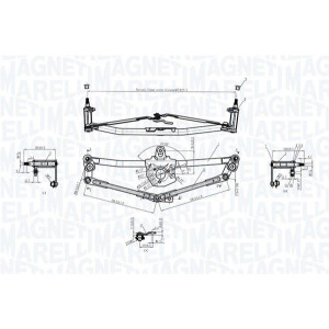 Система тяг и рычагов привода стеклоочистителя MAGNETI MARELLI 085570190010