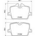 Комплект тормозных колодок, дисковый тормоз BREMBO P 06 114
