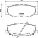 Комплект тормозных колодок, дисковый тормоз BREMBO P 79 040