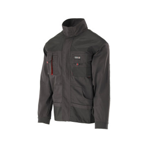 YATO YT-80145 Work Jacket, Size 2XL, Black/Red