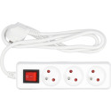 VOREL 72524 Extension Lead with Switch, 1.5 m, 3 Sockets, 230 V, 16 A