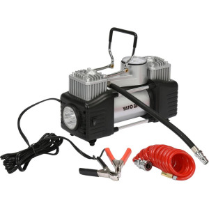 YATO YT-73462 Car Air Compressor, 12 V, 250 W, 10 bar, 60 L/min