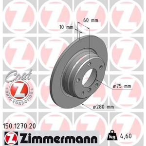 Jarrulevy ZIMMERMANN 150.1270.20